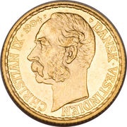 4 Daler / 20 Francs - Christian IX obverse image