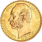 10 Daler / 50 Francs - Christian IX obverse image