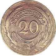 20 Centésimos de Real reverse image