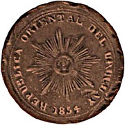 40 Centésimos de Real not used trial obverse image