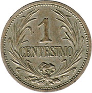 1 Centésimo reverse image