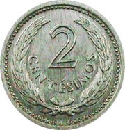 2 Centesimos Pattern reverse image