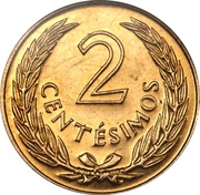 2 Centesimos Pattern reverse image