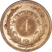4 Centésimos reverse image