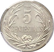 5 Centésimos Essai, Uruguay, 1924 reverse image