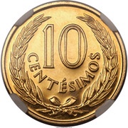 10 Centesimos Pattern reverse image