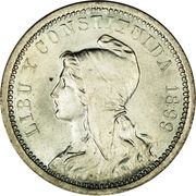 20 Centavos Pattern reverse image
