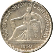20 Centésimos Constitution obverse image