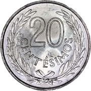 20 Centésimos reverse image