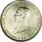 50 Centésimos reverse image