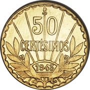 50 Centesimos Pattern reverse image