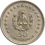 50 Centésimos, Uruguay, 1960 reverse image