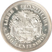 100 Centesimos Pattern reverse image