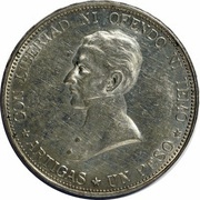 1 Peso, Uruguay, 1917 reverse image