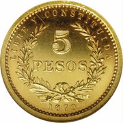 5 Pesos Pattern reverse image