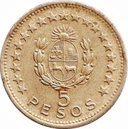 5 Pesos reverse image