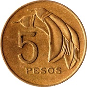 5 Pesos reverse image