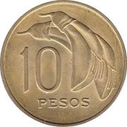 10 Pesos, Uruguay, 1969 reverse image