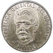50 Pesos José Enrique Rodó; Pattern obverse image