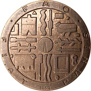 1000 Pesos FAO - Copper Pattern reverse image