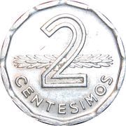 2 Centésimos reverse image