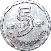 5 Centésimos reverse image