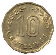 10 Centésimos reverse image
