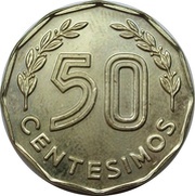 50 Centésimos Pattern reverse image