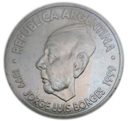 2 Pesos Jorge Luis Borges obverse image