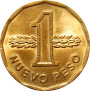 1 Nuevo Peso, Uruguay, 1976-1978 reverse image