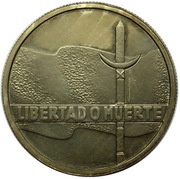 5 Nuevos Pesos José Artigas - Pattern reverse image