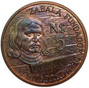 5 Nuevos Pesos Founding of Montevideo - Pattern obverse image