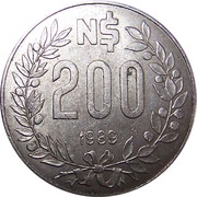 200 Nuevos Pesos reverse image