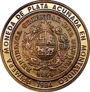 2000 Nuevos Pesos Silver coinage and BID Meeting; Trial strike obverse image