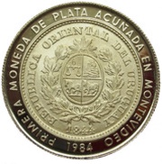 2000 Nuevos Pesos Silver coinage and BID Meeting; Trial strike obverse image