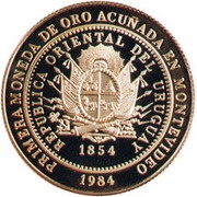 20 000 Nuevos Pesos Gold coinage and BID Meeting obverse image