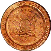 20 000 Nuevos Pesos Gold coinage and BID Meeting; Piedfort issue obverse image