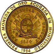 20 000 Nuevos Pesos Gold coinage and BID Meeting; Piedfort issue obverse image