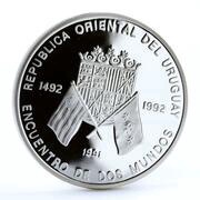 50 000 Nuevos Pesos Ibero-American Series, Uruguay, 1991 reverse image