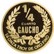 ¼ Gaucho Gold Bullion Coinage reverse image