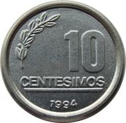 10 Centésimos reverse image