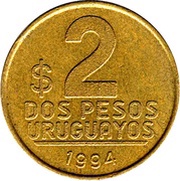 2 Pesos Uruguayos reverse image