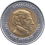 10 Pesos Uruguayos José Artigas obverse image