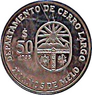 50 Pesos Uruguayos Melo, Uruguay, 1996 reverse image