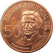 50 Pesos Uruguayos Independence obverse image