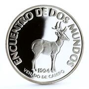 200 Pesos Uruguayos Pampa's deer reverse image