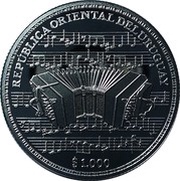 1000 Pesos Uruguayos La Cumparsita obverse image