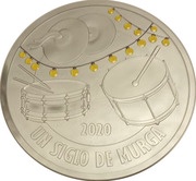 1000 Pesos Uruguayos 100 years of Murga, Uruguay, 2020 reverse image