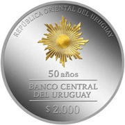 2000 Pesos Uruguayos Banco Central del Uruguay obverse image