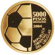 5000 Pesos Uruguayos FIFA obverse image